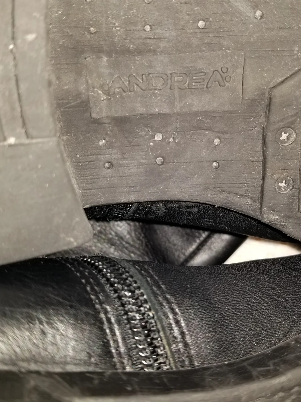 Andrea 10 Sleek Black Over-the-Knee Leather Riding Boots With Side Zipper